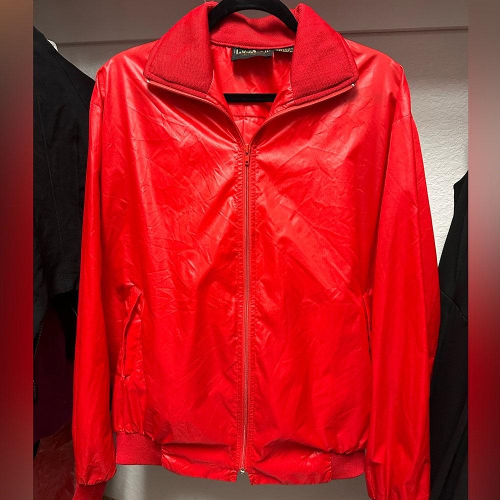 La Mode Du Golf Vintage 80’s Fire red bomber golf jacket, active wear